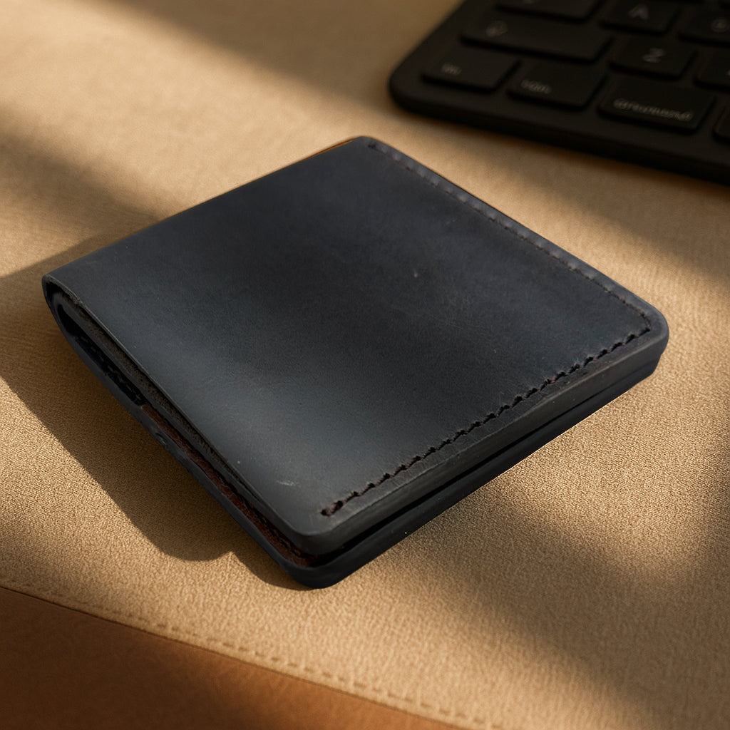 The Warp - Leather Cardholder Wallet - Black