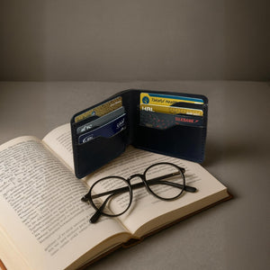 The Settler - Leather Bi-Fold Wallet - Black