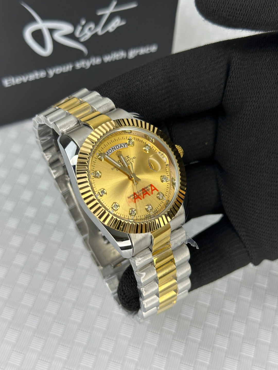 RLX - Oyster Perpetual Day & Date - Two Tone Golden