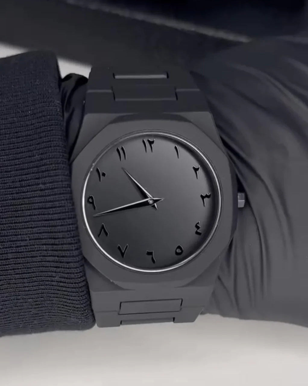 Black Arabic Aura Men's Watch