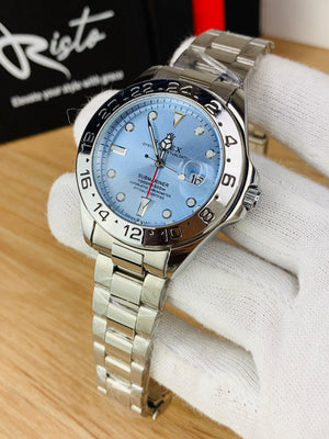 RLX Luxury Explorer 16570 - Stainless Steel - Sky Blue