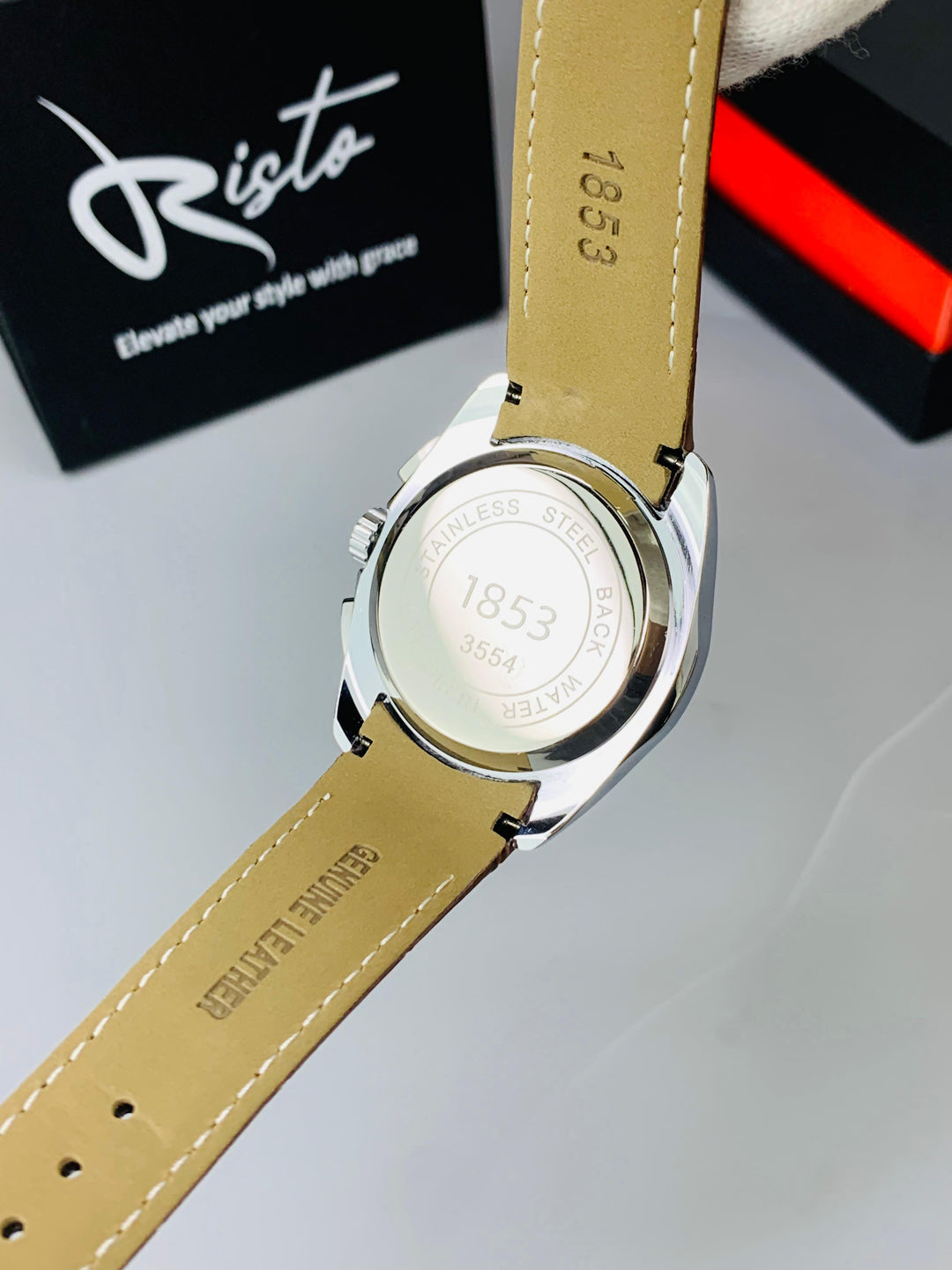 Tissot Luxury Chronograph Watch for Men | Business Edition - Brown Golden