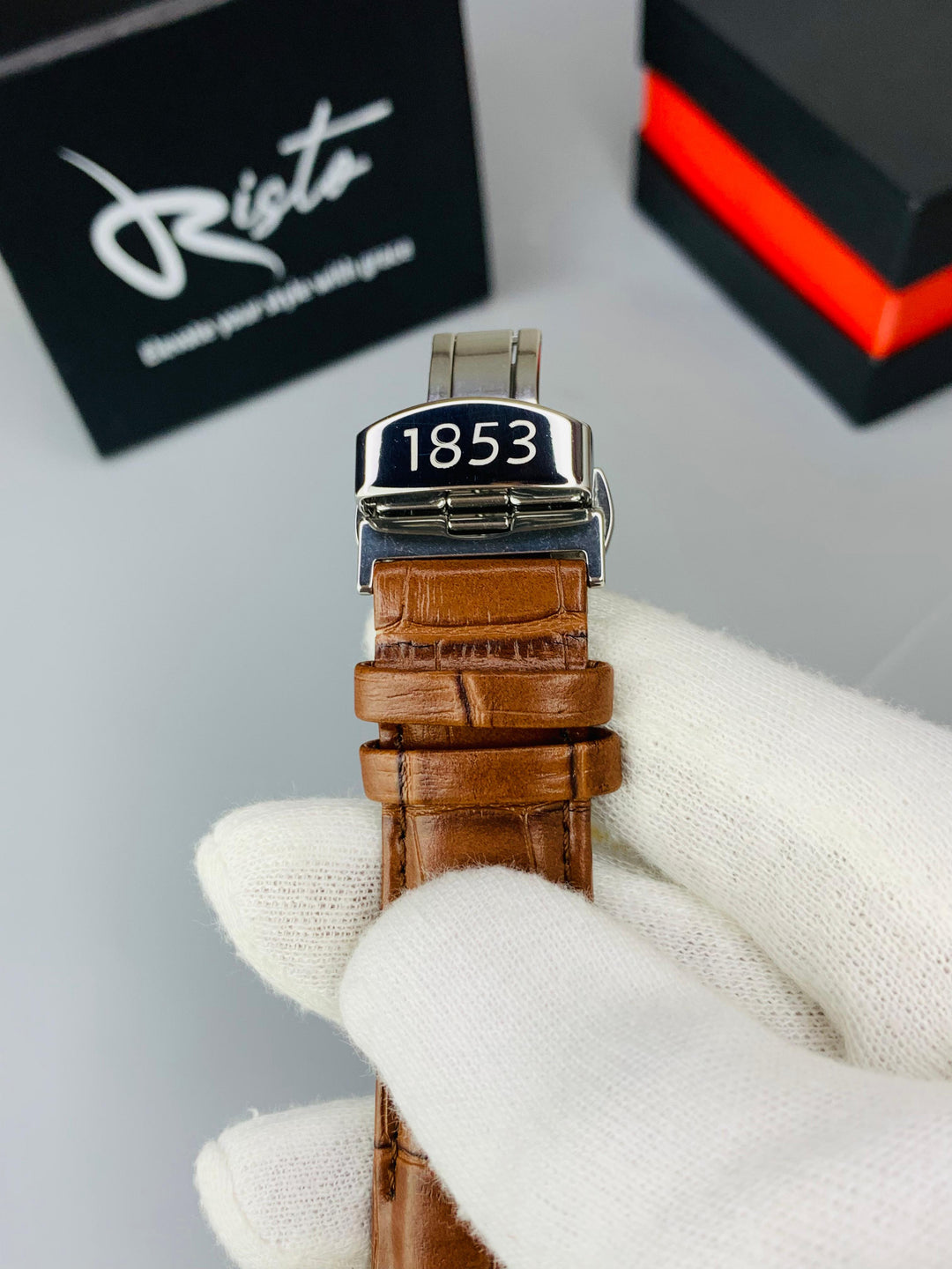 Tissot Luxury Chronograph Watch for Men | Business Edition - Brown Golden