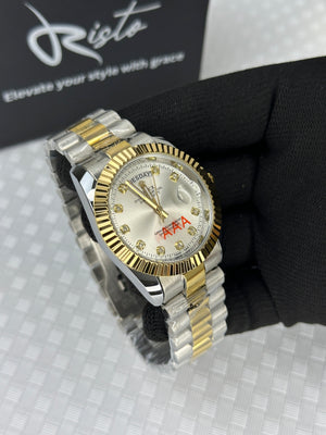 RLX - Oyster Perpetual Day & Date - Two Tone Silver