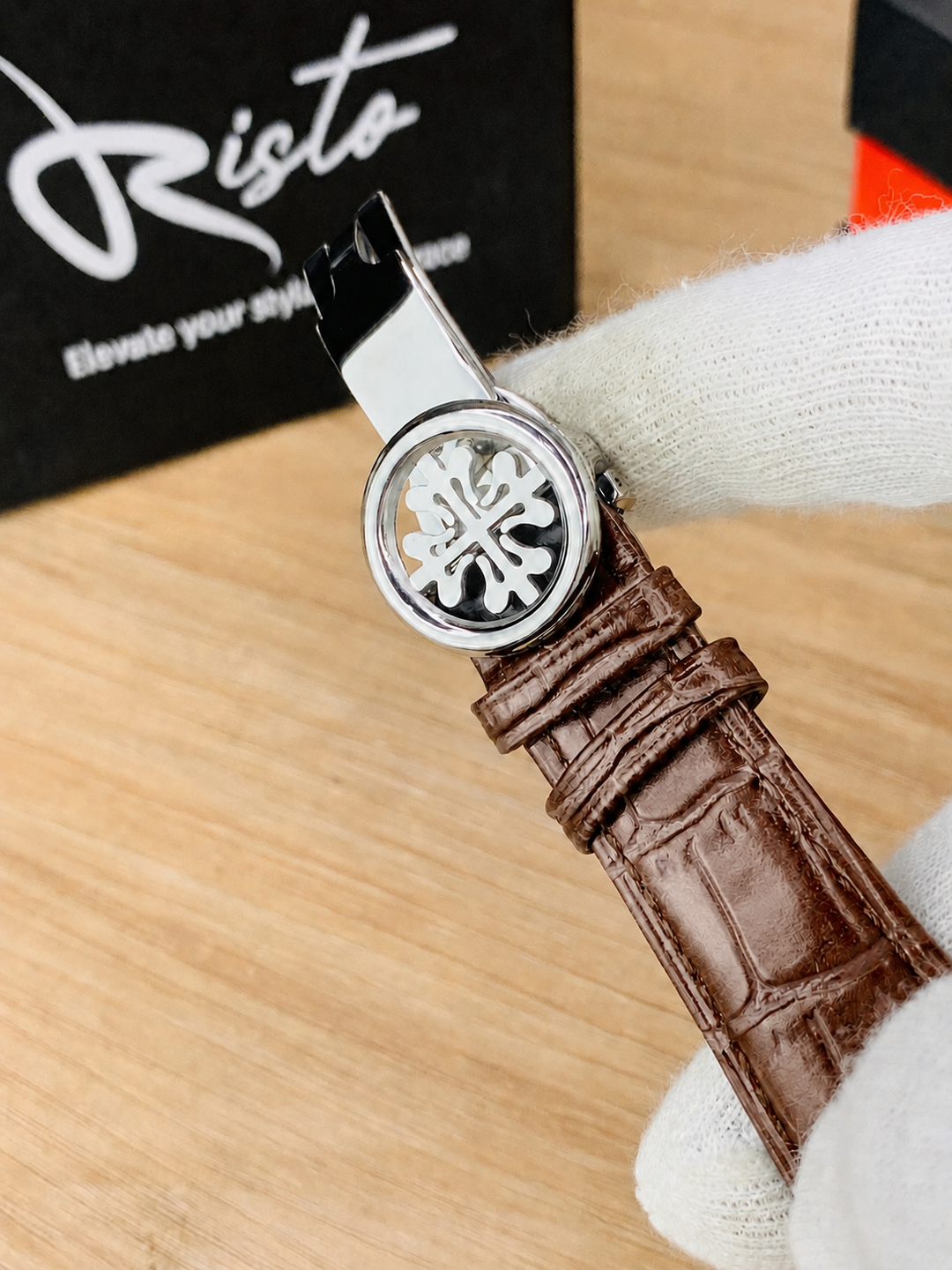 Patek Philippe Nautilus - Leather Strap Brown & Brown