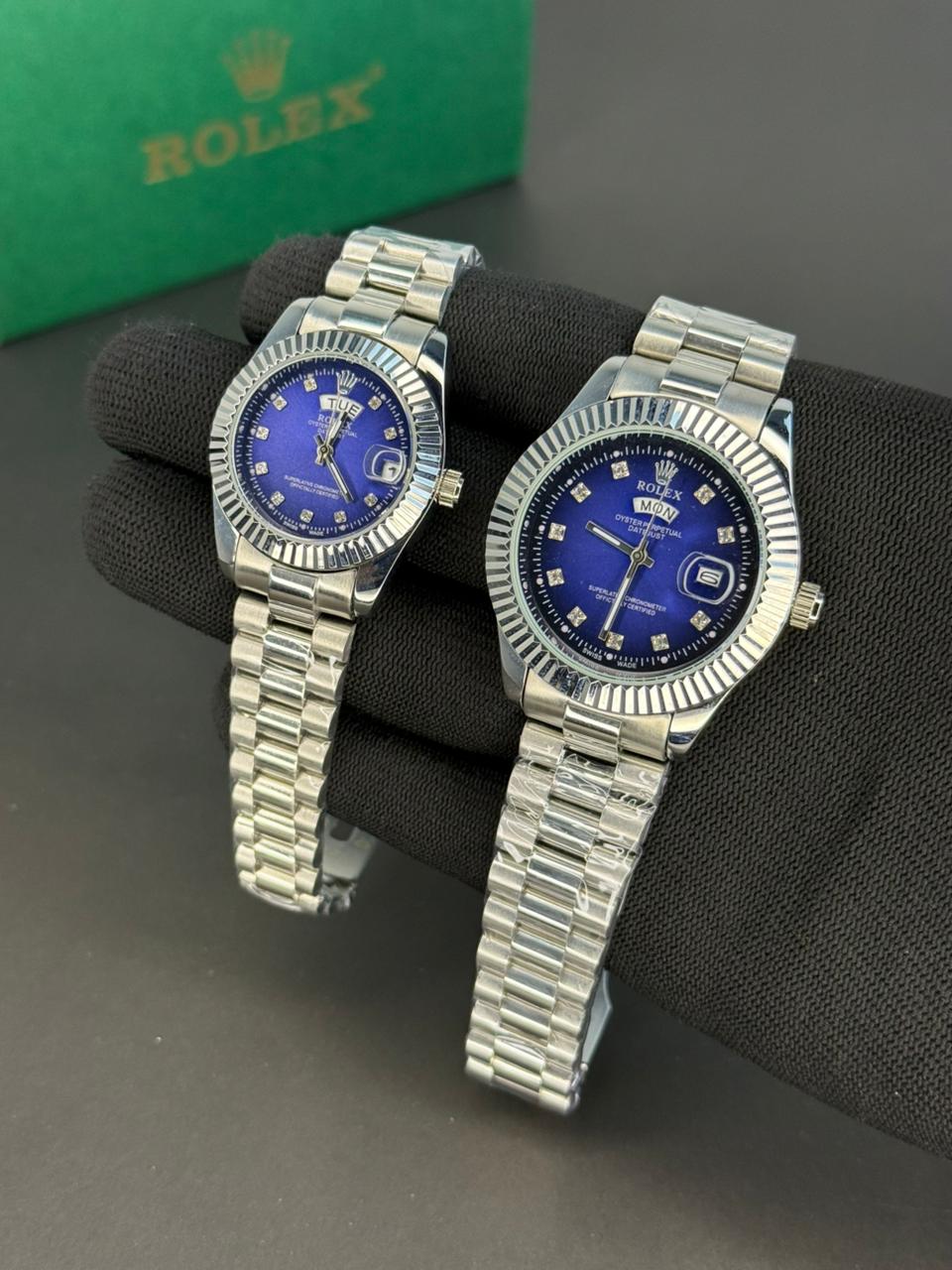 Oyster Perpetual Day-Date - Couple's Set - Silver