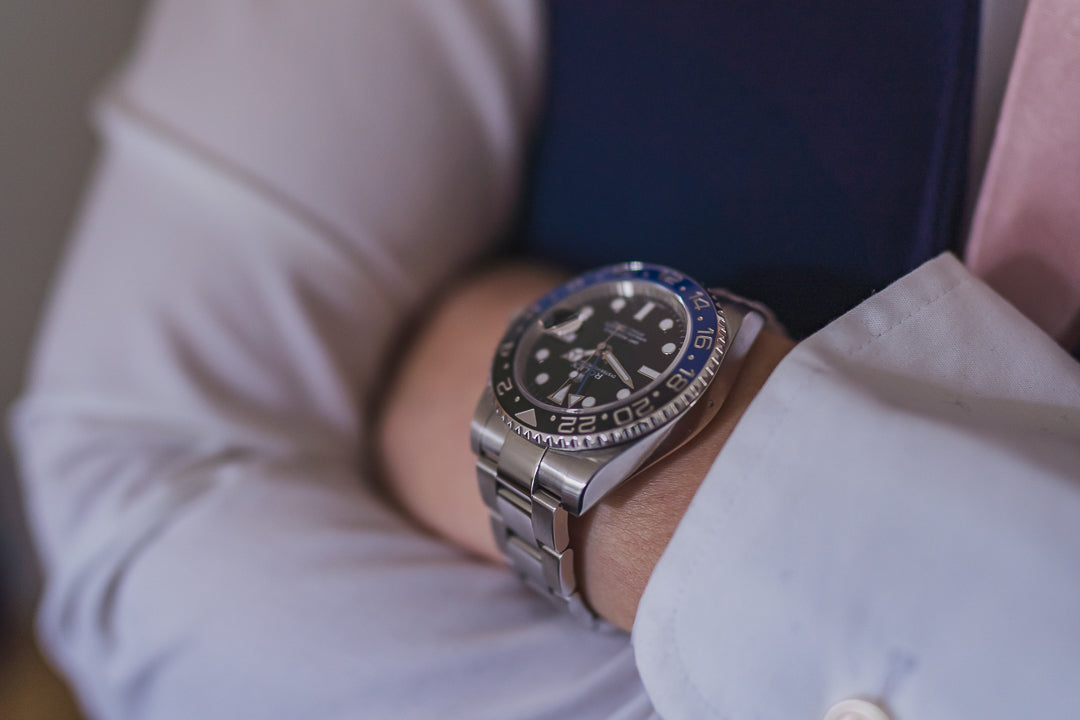 A close up of luxury watch
